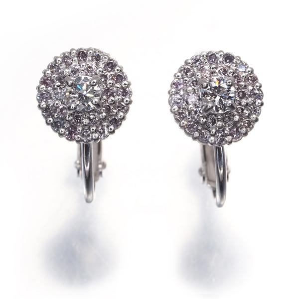 K14WG ダイヤモンド ピアス/イヤリング 0.18CT リ*ン様 イヤリング