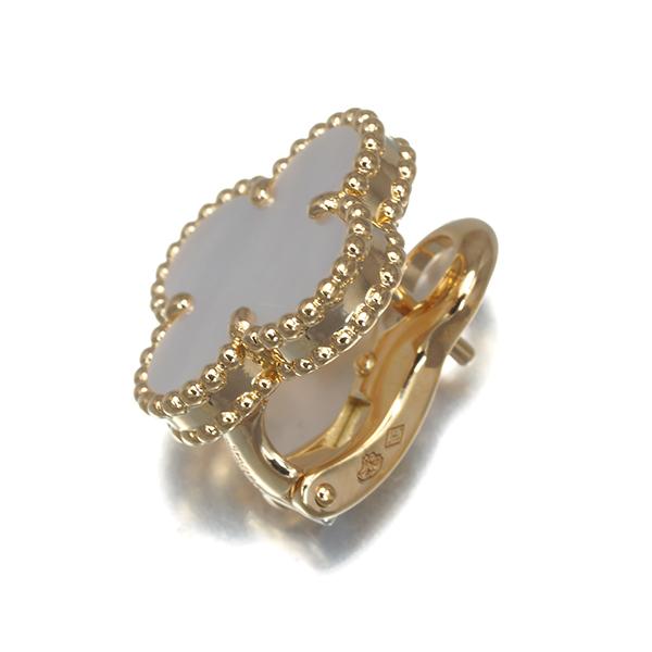 ヴァンクリーフ＆アーペル ピアス シェル ヴィンテージアルハンブラ