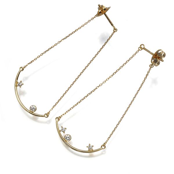 TASAKI（タサキ） ピアス ダイヤ ダイヤモンド 0.06ct/0.04ct 揺れる