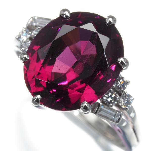 MIKIMOTO（ミキモト） リング ロードライトガーネット 6.79ct ダイヤ