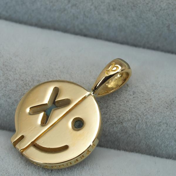 EYEFUNNY（アイファニー） ペンダントトップ クリア&ブルーダイヤ