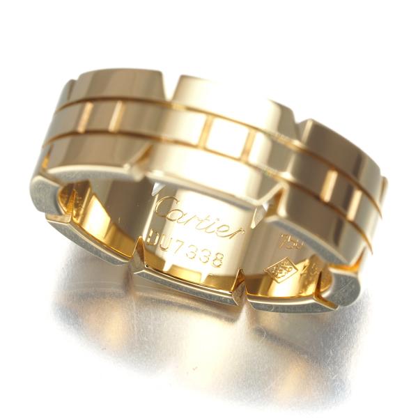 Cartier カルティエ タンク リング　シトリンYG Cartier タンク #51 リング シトリン K18 YG イエローゴールド