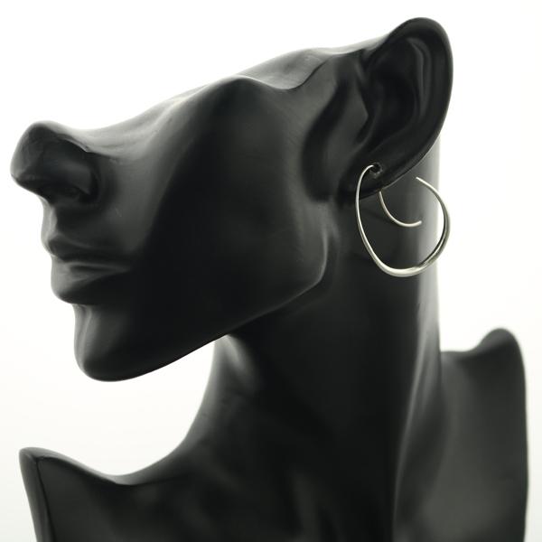 【 】ジョージジェンセン ピアス フープ シルバー 925 Georg Jensen（ジョージ ジェンセン） ピアス オフスプリング 433B