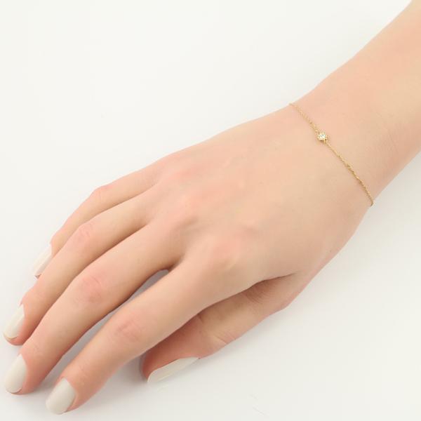 AHKAH（アーカー） ブレスレット ダイヤ ダイヤモンド ティア 一粒