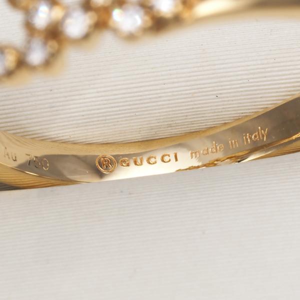 GUCCI グッチ リング ダイヤ ダイヤモンド GGランニング 11号 K18YG  