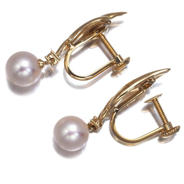 TASAKI タサキ イヤリング パール 真珠 6.5mm ダイヤ ダイヤモンド  