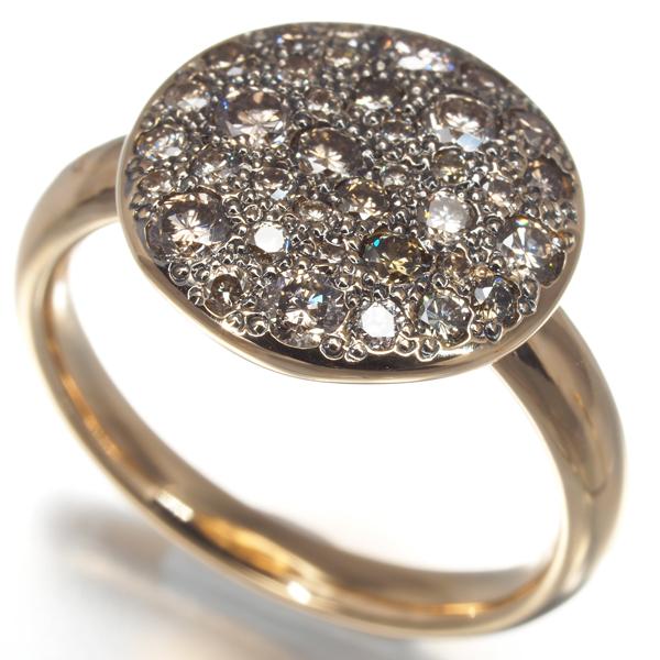 ポメラート リング ダイヤ ダイヤモンド サッビア 9号 K18PG/WG  