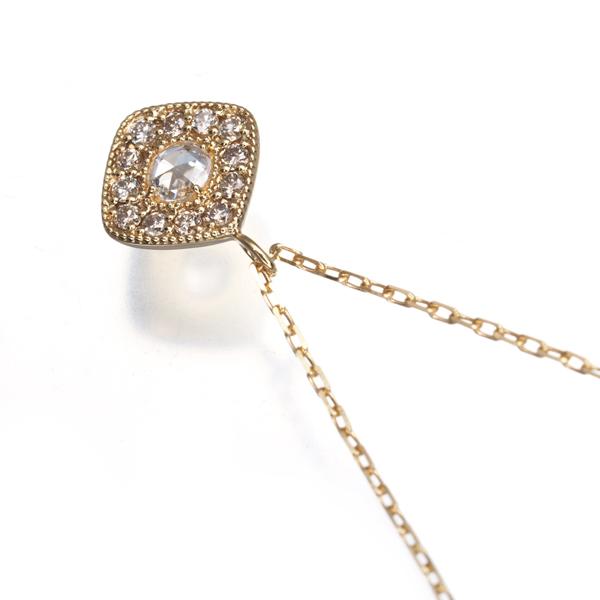 agete（アガット） ネックレス ローズカットダイヤ ダイヤモンド 0.06