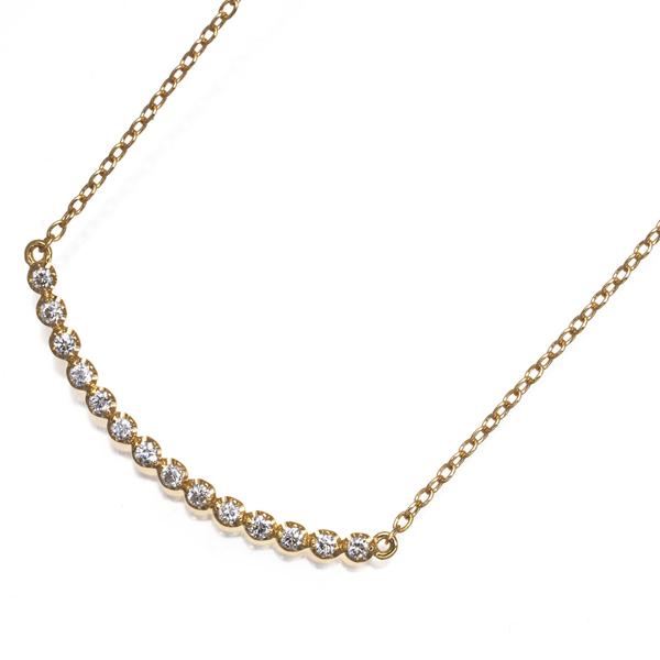 アーカー K18YGダイヤモンド0.10ct ビリーブユー ネックレス AHKAH アーカー ネックレス ダイヤ ダイヤモンド 0.10ct ビリーブユー