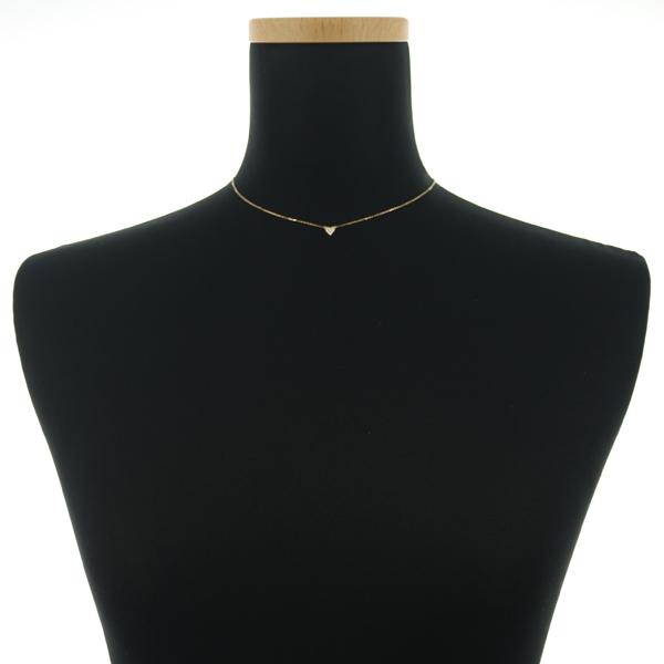 AHKAH アーカー ネックレス ダイヤ ダイヤモンド 0.05ct ハートパヴェ