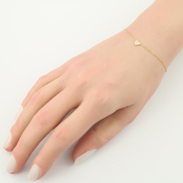 AHKAH アーカー ブレスレット ダイヤ ダイヤモンド 0.05ct ハート