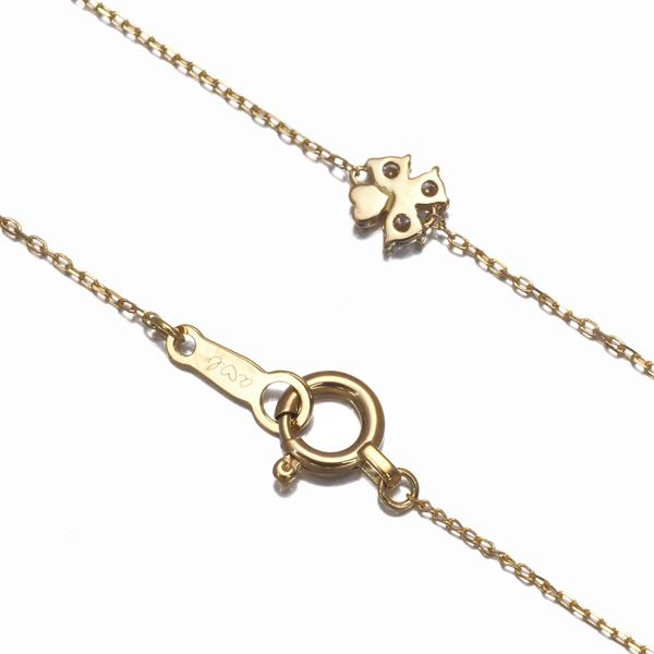 限定値下げ！AHKAH K18YG ダイヤ ブレスレット AHKAH（アーカー） ブレスレット ダイヤ ダイヤモンド クローバー