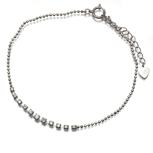 ダイヤ ダイヤモンド 0.30ct グラデーション ブレスレット K18WG GENJ 