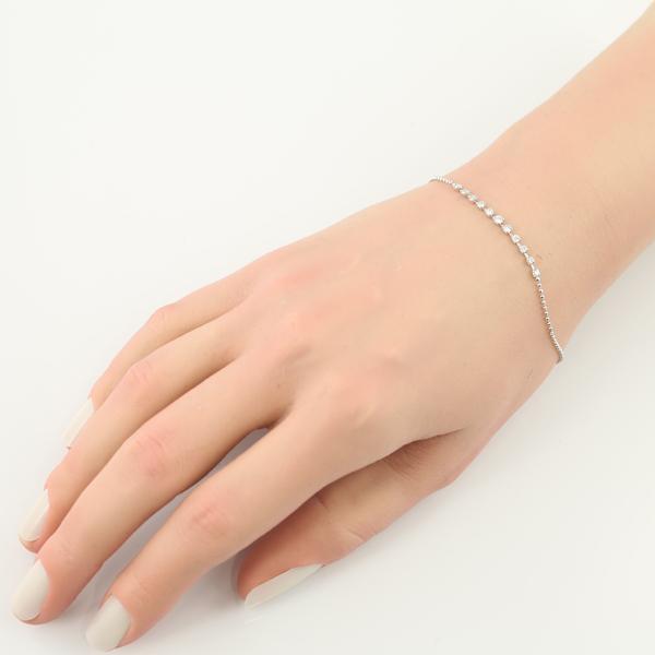 ダイヤ ダイヤモンド 0.30ct グラデーション ブレスレット K18WG GENJ 