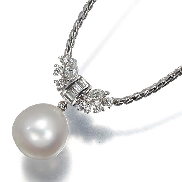 MIKIMOTO（ミキモト） ネックレス パール 真珠 11.3mm ダイヤ