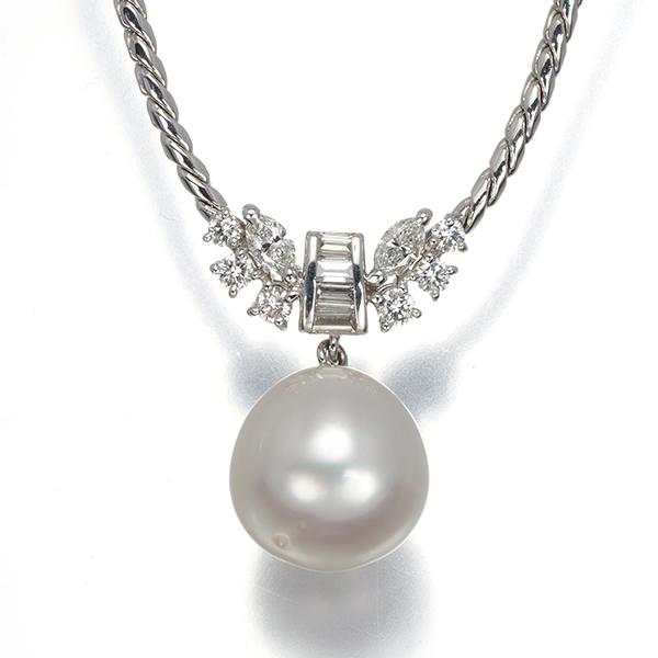 MIKIMOTO（ミキモト） ネックレス パール 真珠 11.3mm ダイヤ
