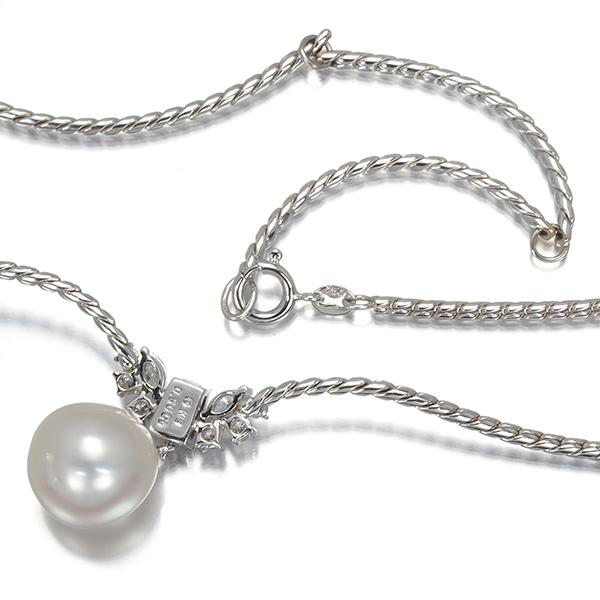 MIKIMOTO（ミキモト） ネックレス パール 真珠 11.3mm ダイヤ