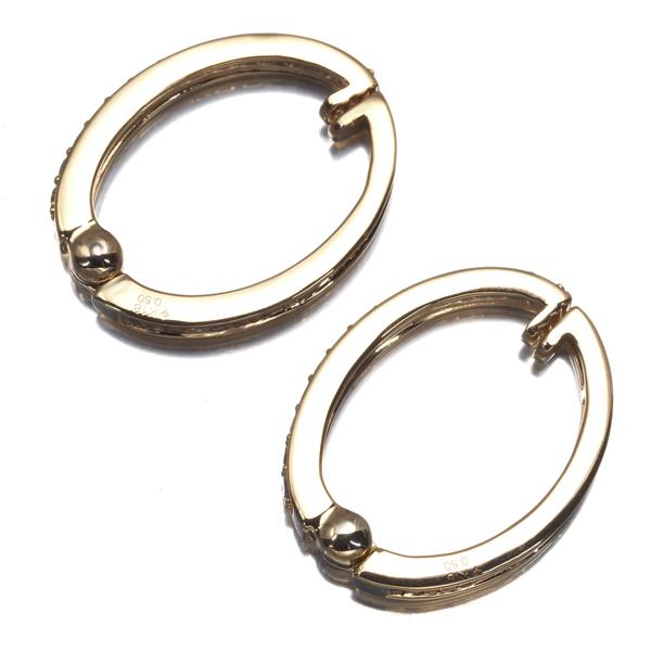 GSTV イヤリング ブラウンダイヤ ダイヤモンド 0.50ct/0.50ct