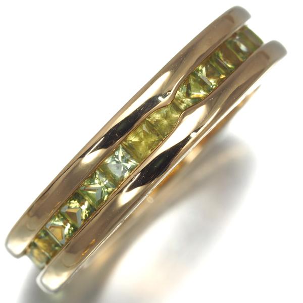 ブルガリ リング ペリドット ビーゼロワン B-ZERO1 フルエタニティ XS 49号 K18YG 指輪 BLJ | BVLGARI | 01