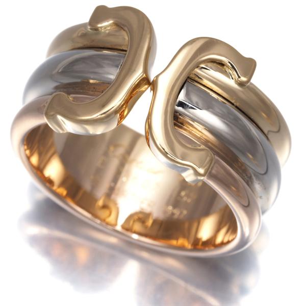 Cartier（カルティエ） リング 2C ドゥーブルC C2 LM 52号 K18YG/WG/PG