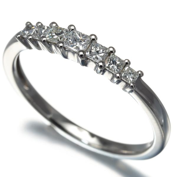 GSTV Pt950 プリンセスカット ダイヤモンド リング 0.60ct 【公式通販】