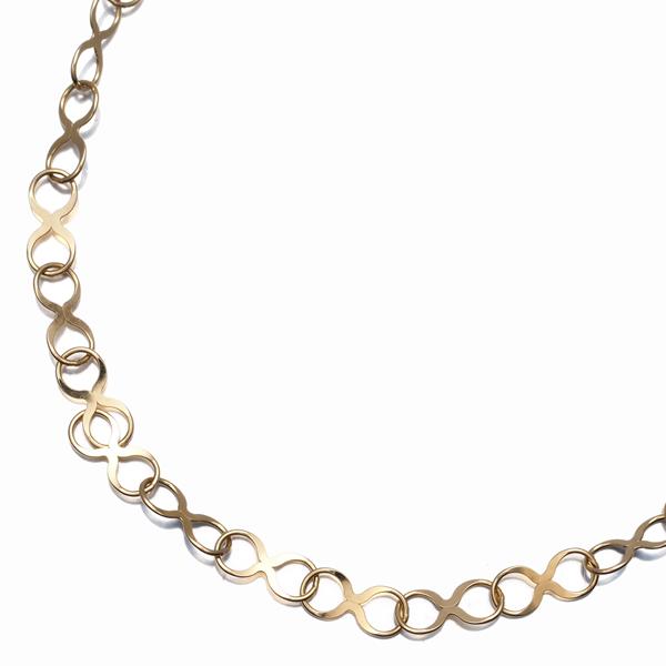 agete アガット ブレスレット インフィニティ チェーン K10YG BLJ