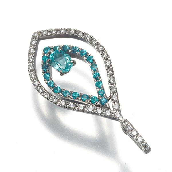 TASAKI（タサキ） ペンダントトップ パライバトルマリン 0.28ct/0.17ct