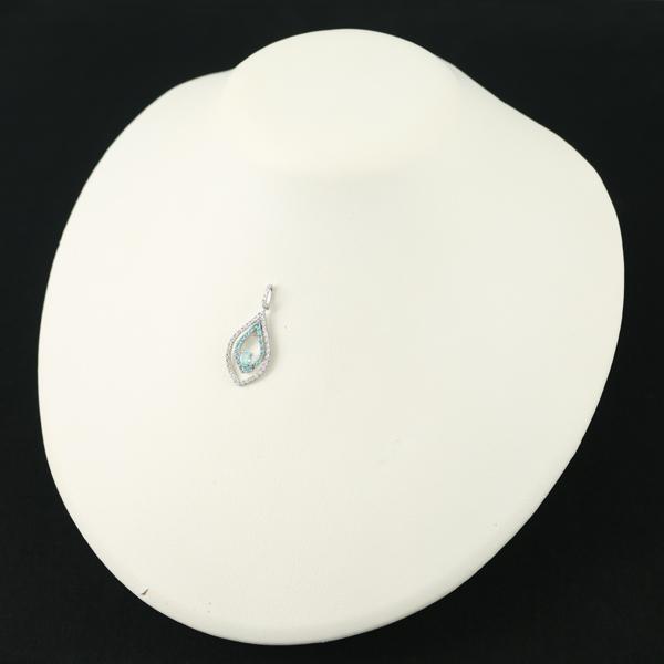 専用 Pt900 パライバトルマリン・ダイヤモンド ペンダントトップ TASAKI（タサキ） ペンダントトップ パライバトルマリン 0.28ct/0.17ct