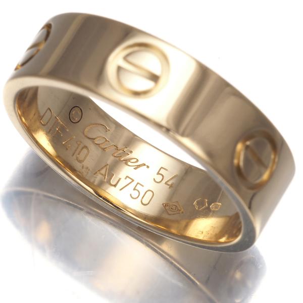 Cartier カルティエ K18YG&WGラブミーリング 54（約14号） Cartier カルティエ ラブミーリング #54 K18 WG YG 約14号 カルティエ