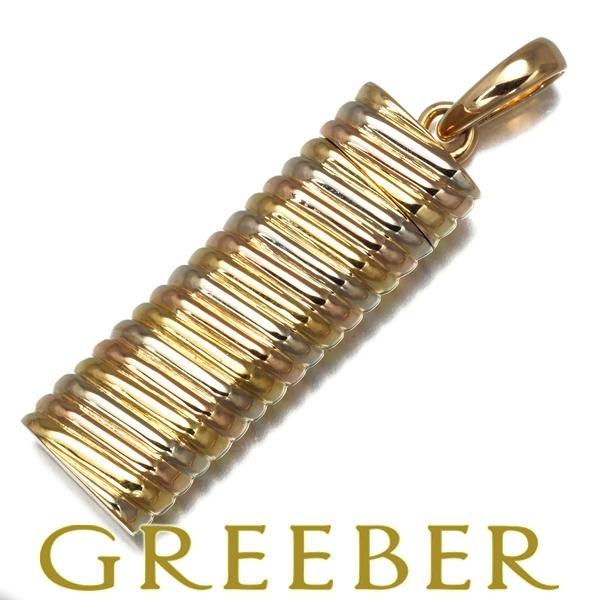 レア品 カルティエ ペンダントトップ ピルケース スリーカラー K18YG/WG/PG BLJ | Cartier