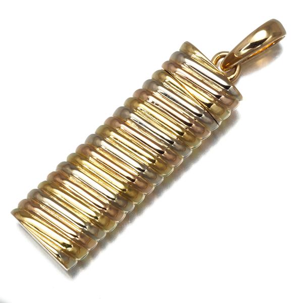 レア品 カルティエ ペンダントトップ ピルケース スリーカラー K18YG/WG/PG BLJ | Cartier | 05