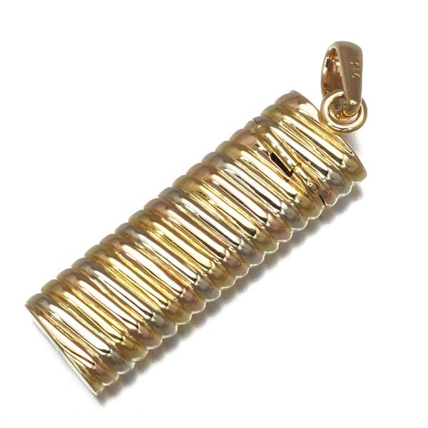 レア品 カルティエ ペンダントトップ ピルケース スリーカラー K18YG/WG/PG BLJ | Cartier | 01