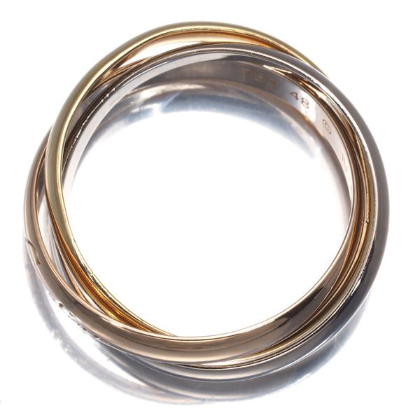 Cartier（カルティエ） トリニティリング スリーカラー SM 48号 K18YG