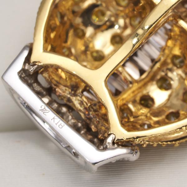 笠原真寿美 ペンダントトップ イエロー＆ブラウン ダイヤ ダイヤモンド