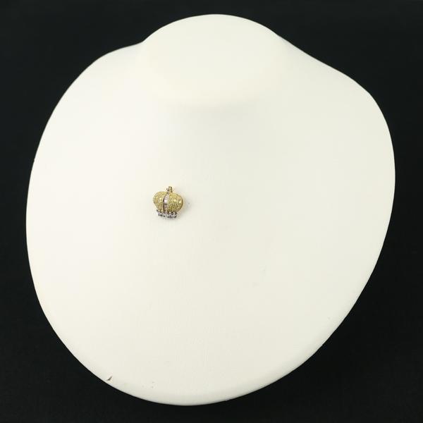 笠原真寿美 ペンダントトップ イエロー＆ブラウン ダイヤ ダイヤモンド