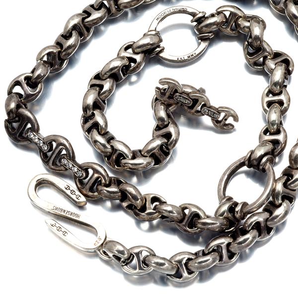 ホ―センブース ウォレットチェーン ダイヤ ダイヤモンド オープン