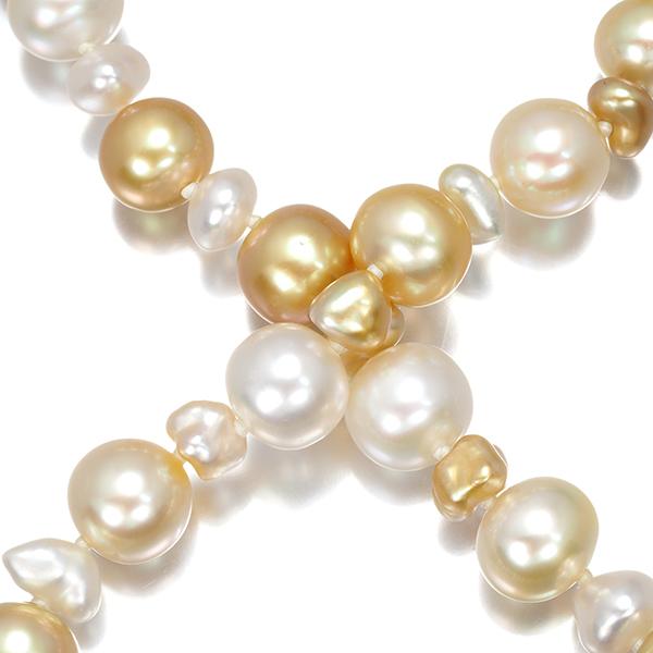 TASAKI タサキ ネックレス ゴールデンパール 真珠 5.0-10.9mm K18YG ソーティングBLJ 限界値下げ品