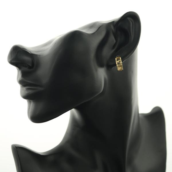 TIFFANY&Co. ティファニー ピアス アトラスオープン フープ K18YG BLJ  