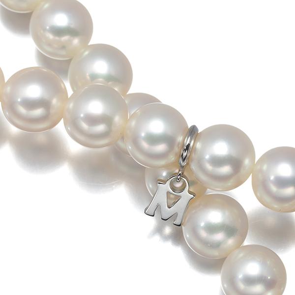 MIKIMOTO（ミキモト） ネックレス パール 真珠 7.5-8.0mm K14WG 袋BLJ