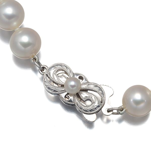 【保証書付き】MIKIMOTO パール ネックレス 約7.5-8mm K14WG MIKIMOTO（ミキモト） ネックレス パール 真珠 7.5-8.0mm K14WG 袋BLJ