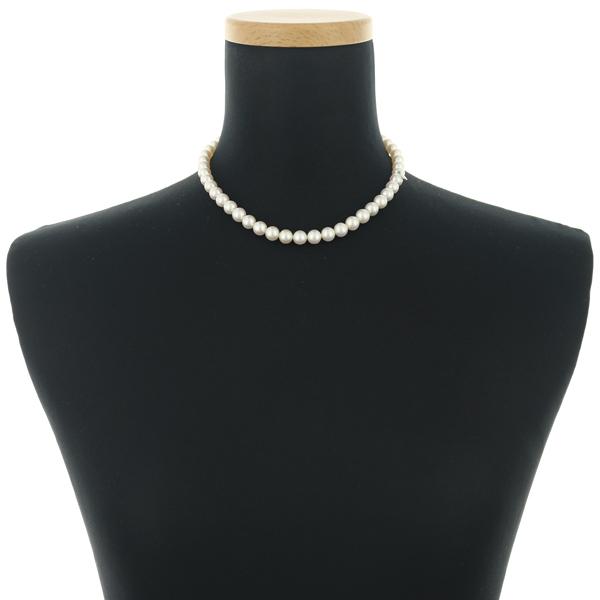 MIKIMOTO（ミキモト） ネックレス パール 真珠 7.5-8.0mm K14WG 袋BLJ
