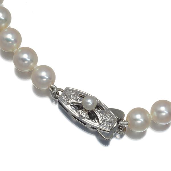 MIKIMOTO（ミキモト） ネックレス パール 真珠 6.0-6.5mm シルバー BLJ