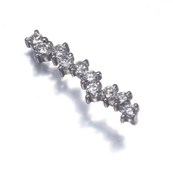 ダイヤ ダイヤモンド 0.705ct ペンダントトップ Pt900 GENJ