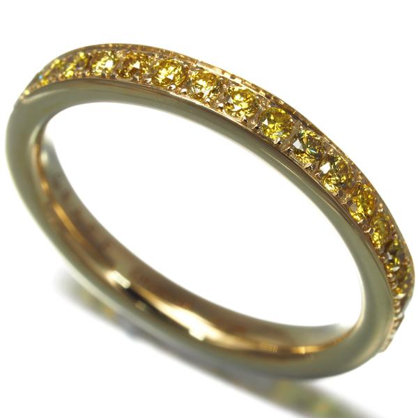 グラフ リング イエローダイヤ ダイヤモンド スレッドセット フル