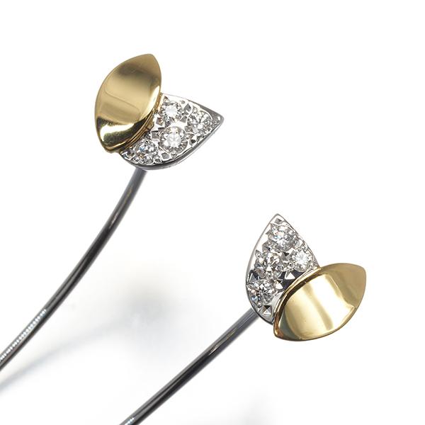 TASAKI K18WG　7ミリパールダイヤモンドピアス　タサキダイヤ真珠ピアス TASAKI K18WG 7ミリパールダイヤモンドピアス タサキダイヤ真珠