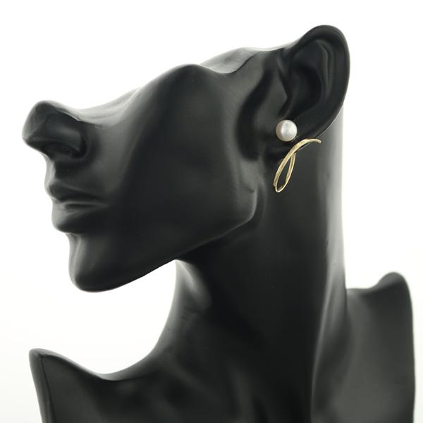 TASAKI ア ファイン バランスパールピアス k18 YG 72819_1.jpg