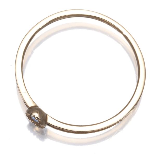 ete エテ リング ダイヤ ダイヤモンド 0.03ct 一粒 ミルグレイン 11号  