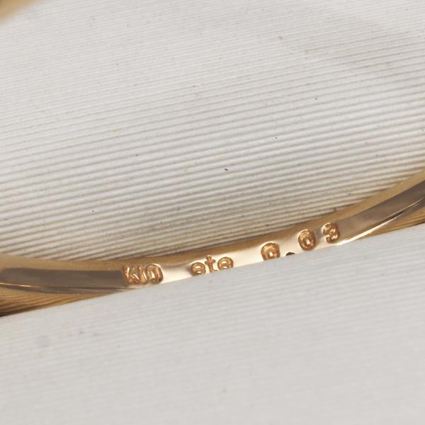 ete エテ リング ダイヤ ダイヤモンド 0.03ct 一粒 ミルグレイン 11号  