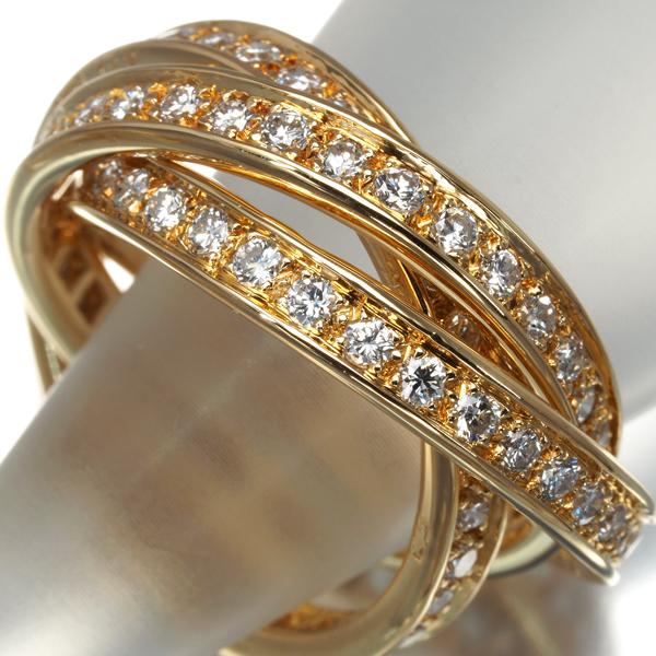Cartier（カルティエ） トリニティリング ダイヤ ダイヤモンド スリー
