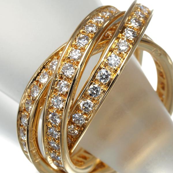 Cartier（カルティエ） トリニティリング ダイヤ ダイヤモンド スリー